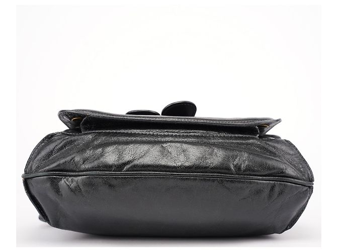 Chloé Bay Schultertasche aus schwarzem Lammleder - Ansicht 5