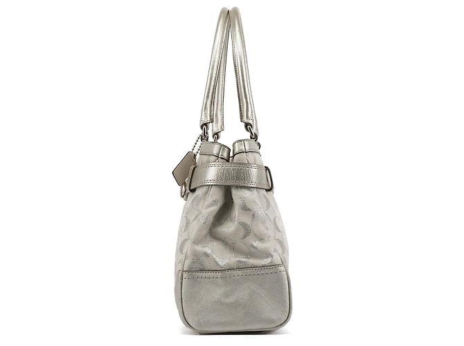 Coach Borsa Tote Hamptons Signature Silver Metallic F15677 - vista 2
