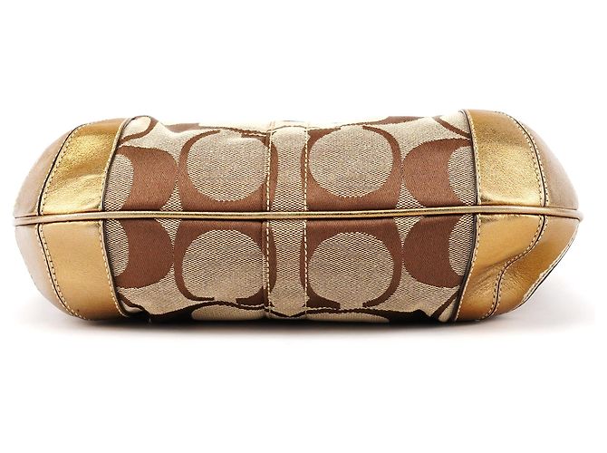 Coach 11599 Borsa a Tracolla Ergo Hobo Beige Gold - vista 5