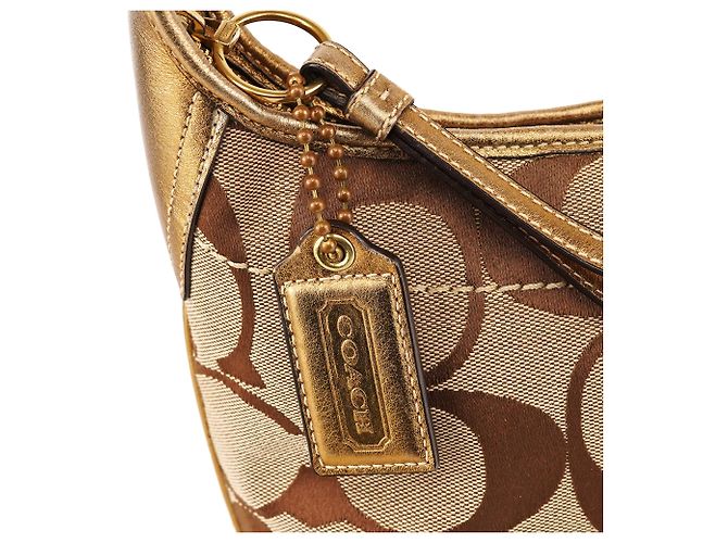 Coach 11599 Borsa a Tracolla Ergo Hobo Beige Gold - vista 6