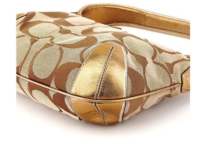 Coach 11599 Borsa a Tracolla Ergo Hobo Beige Gold - vista 9