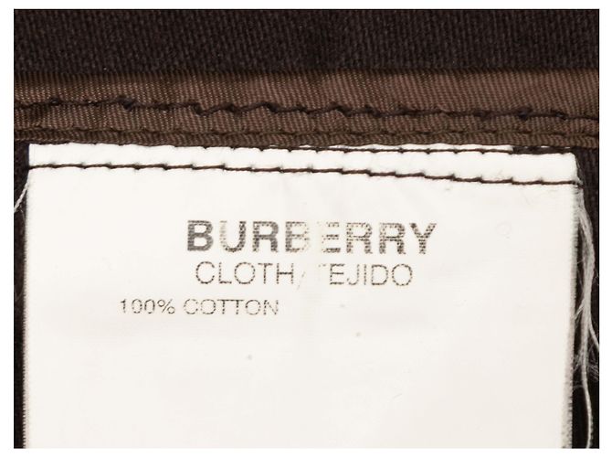 Burberry mittellanger Samtmantel braun Größe US L - Ansicht 6