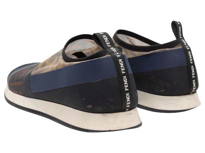 Fendi Mesh Slip-On Sneaker in Navy & Multicolor Größe 37 - Ansicht 4