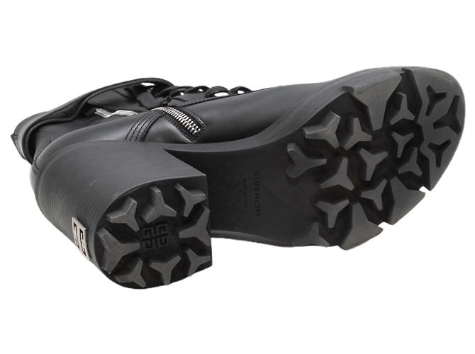 Black Givenchy Heeled Combat Boots Size 39 - view 5