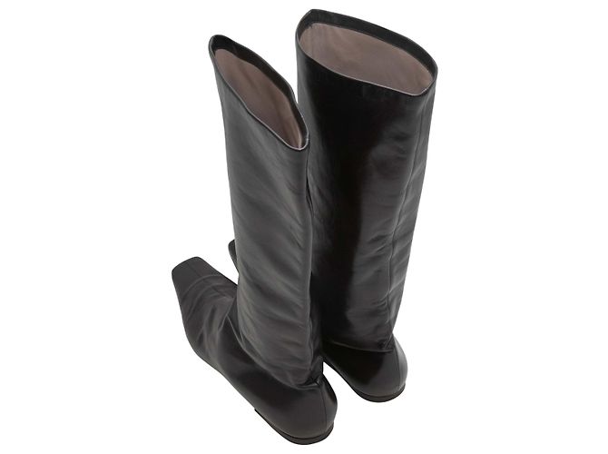 Botas altas de puntera cuadrada The Row negras Talla 38 - vista 3