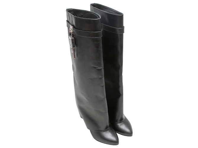 Stivali Givenchy Shark Lock Neri Taglia 40 - vista 2