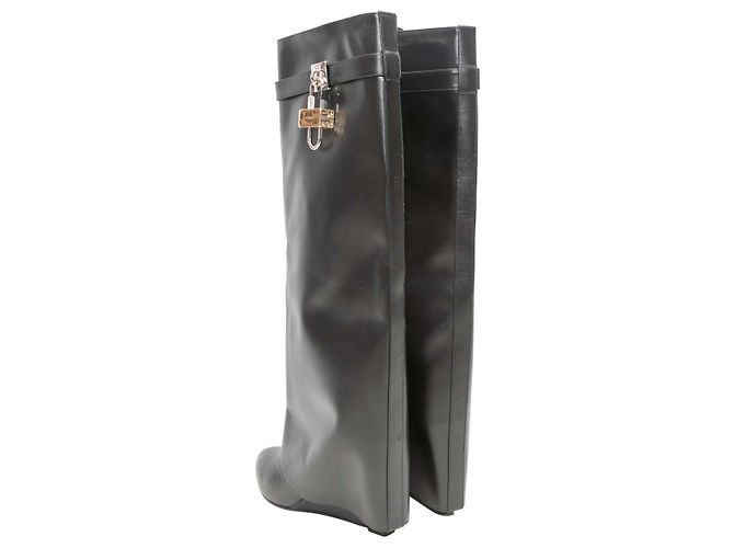 Stivali Givenchy Shark Lock Neri Taglia 40 - vista 4