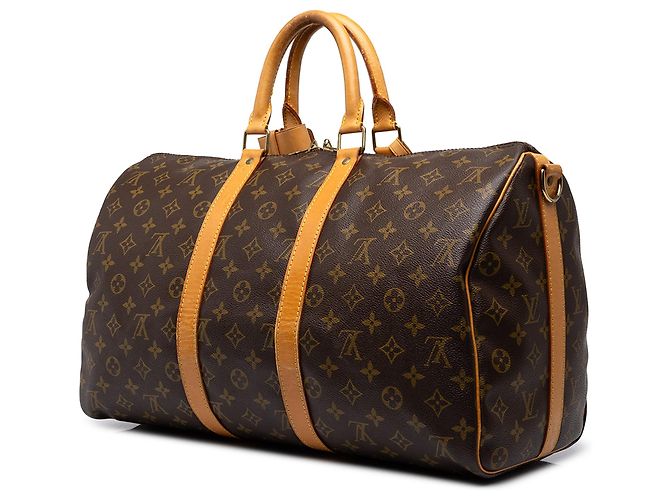 Borsa da viaggio Louis Vuitton Monogram Keepall Bandouliere 45 Marrone - vista 2