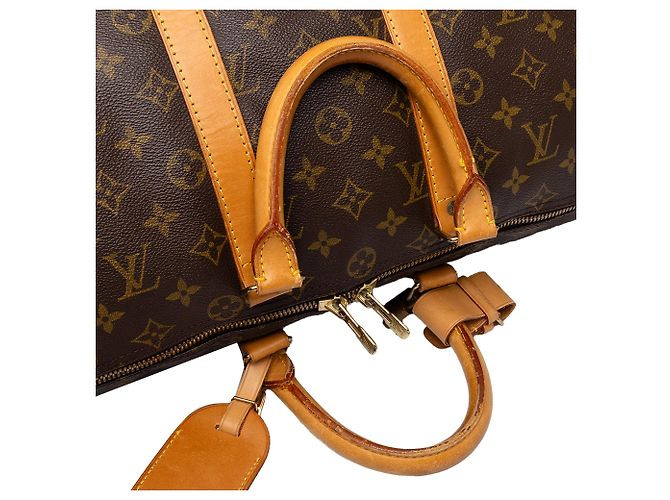 Borsa da viaggio Louis Vuitton Monogram Keepall Bandouliere 45 Marrone - vista 6