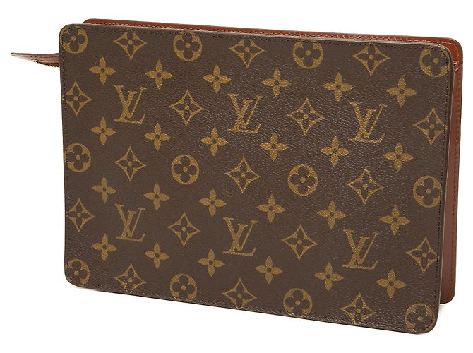 Borsa a Mano Louis Vuitton Monogram Pochette Homme Marrone - vista 2