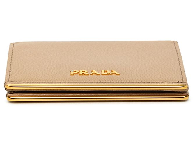 Tarjetero Prada Saffiano Beige - vista 3