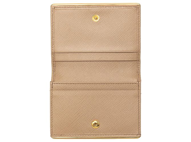 Tarjetero Prada Saffiano Beige - vista 6