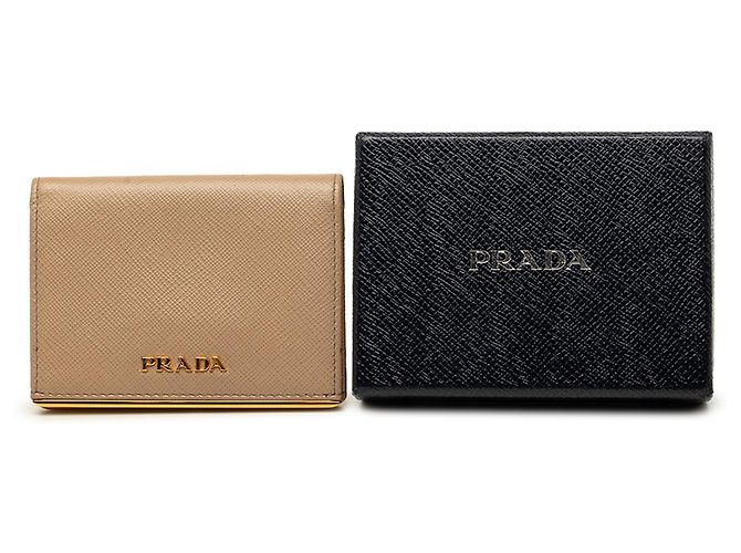 Tarjetero Prada Saffiano Beige - vista 8