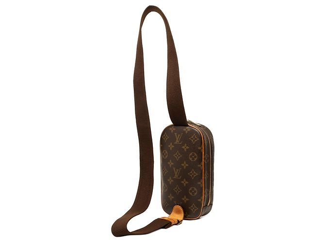 Borsa Crossbody Louis Vuitton Monogram Pochette Gange Marrone - vista 2