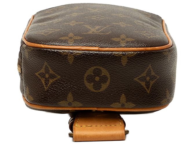 Borsa Crossbody Louis Vuitton Monogram Pochette Gange Marrone - vista 3