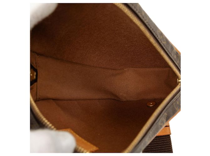 Borsa Crossbody Louis Vuitton Monogram Pochette Gange Marrone - vista 4