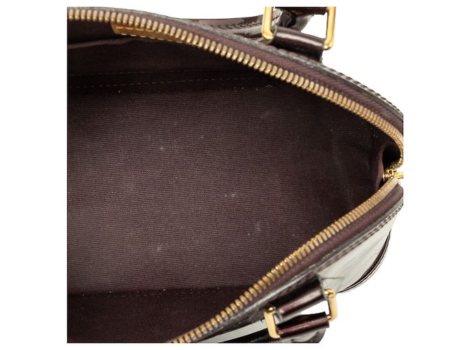 Borsa Louis Vuitton Monogram Vernis Alma BB Viola - vista 4