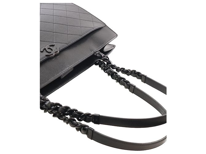 Borsa Shopping Chanel Large Quilted Caviar My Everything Nera - vista 14