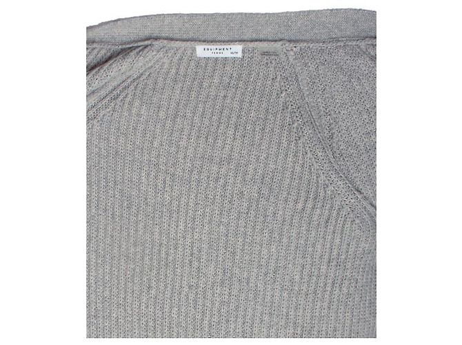Equipment, Langer Strickcardigan in Grau - Ansicht 5