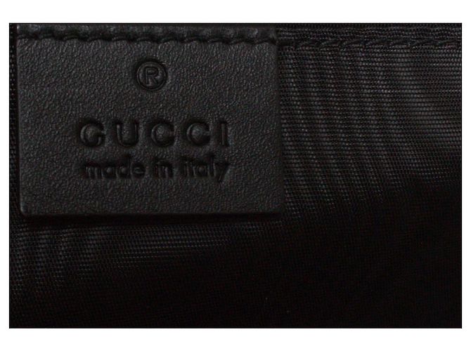 Gucci, Pochette con zip Guccy x SEGA in pelle nera - vista 7