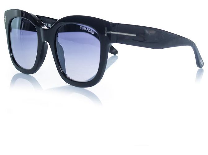 Tom Ford, schwarze oversized Beatrix Sonnenbrille - Ansicht 2