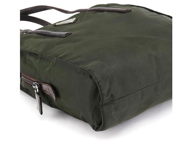 Prada Borsa Tote 1995 Green Tessuto Nappa Nylon - vista 11