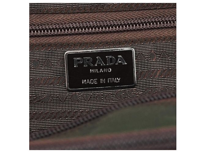Prada Borsa Tote 1995 Green Tessuto Nappa Nylon - vista 14