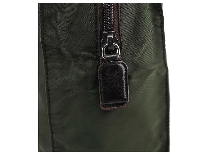 Prada Borsa Tote 1995 Green Tessuto Nappa Nylon - vista 7