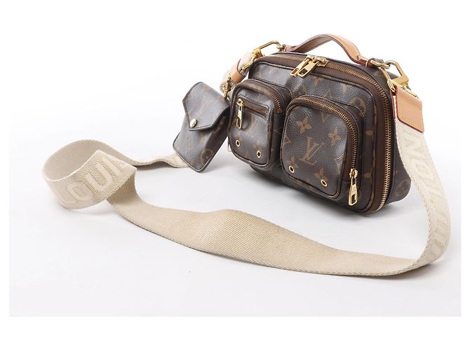 Borsa a tracolla Louis Vuitton Utility Monogram in marrone M80446 - vista 2