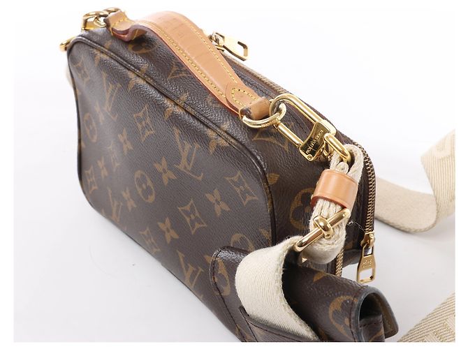Borsa a tracolla Louis Vuitton Utility Monogram in marrone M80446 - vista 5