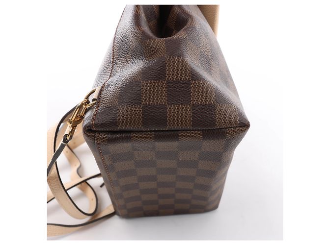 Mochila Louis Vuitton Clapton Damier Ebene Brown x Beige N42259 - vista 10
