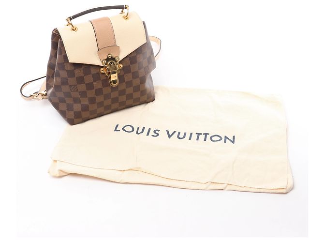 Mochila Louis Vuitton Clapton Damier Ebene Brown x Beige N42259 - vista 15