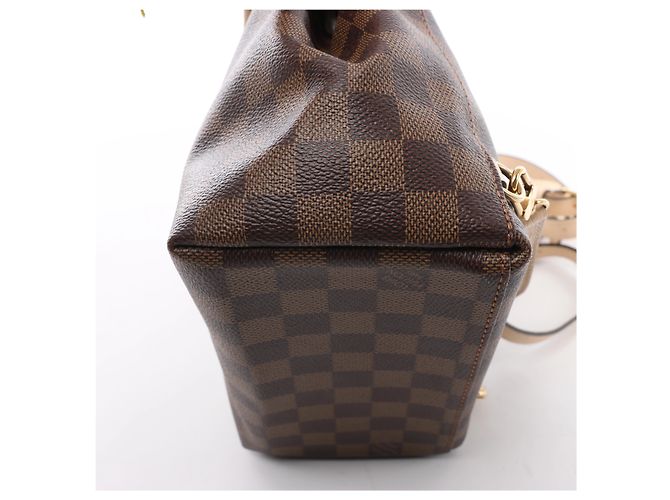 Mochila Louis Vuitton Clapton Damier Ebene Brown x Beige N42259 - vista 9