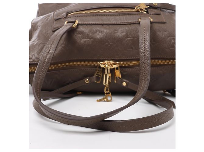 Louis Vuitton Lumineuse PM Monogram Empreinte Borsa a mano 2Way in Brown M93409 - vista 6