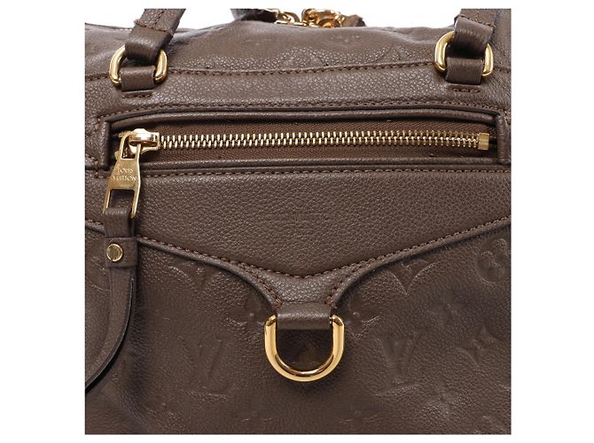Louis Vuitton Lumineuse PM Monogram Empreinte Borsa a mano 2Way in Brown M93409 - vista 9
