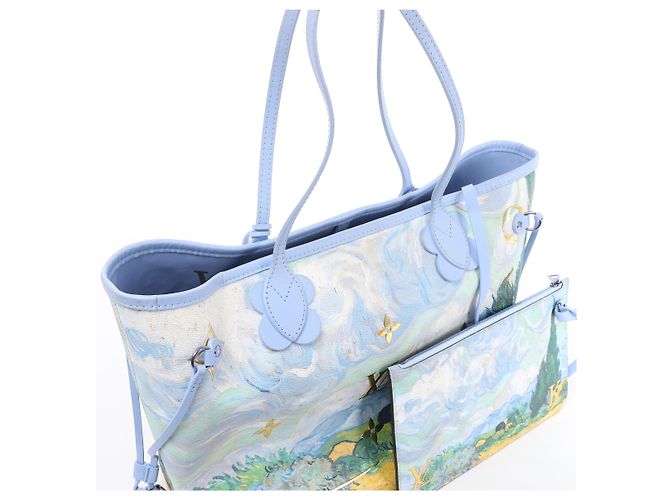 Louis Vuitton Neverfull MM Masters Collection Shoulder Bag in Blue M43331 - vista 5