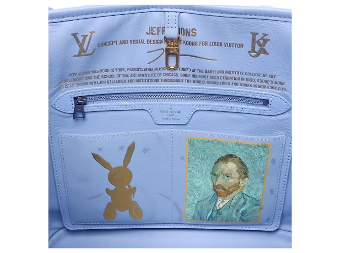 Louis Vuitton Neverfull MM Masters Collection Shoulder Bag in Blue M43331 - vista 8