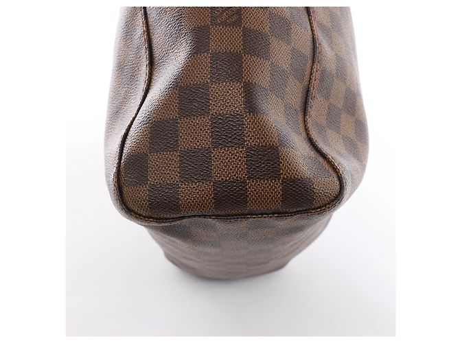 Borsa a tracolla Louis Vuitton Portobello GM Damier Ebene Marrone N41185 - vista 10