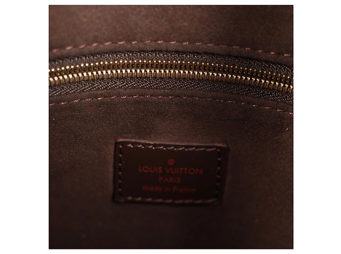 Borsa a tracolla Louis Vuitton Portobello GM Damier Ebene Marrone N41185 - vista 13
