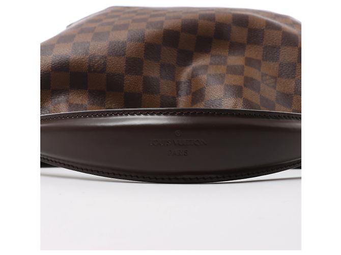 Borsa a tracolla Louis Vuitton Portobello GM Damier Ebene Marrone N41185 - vista 7