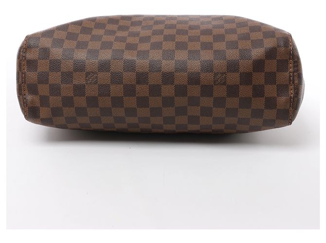 Borsa a tracolla Louis Vuitton Portobello GM Damier Ebene Marrone N41185 - vista 8