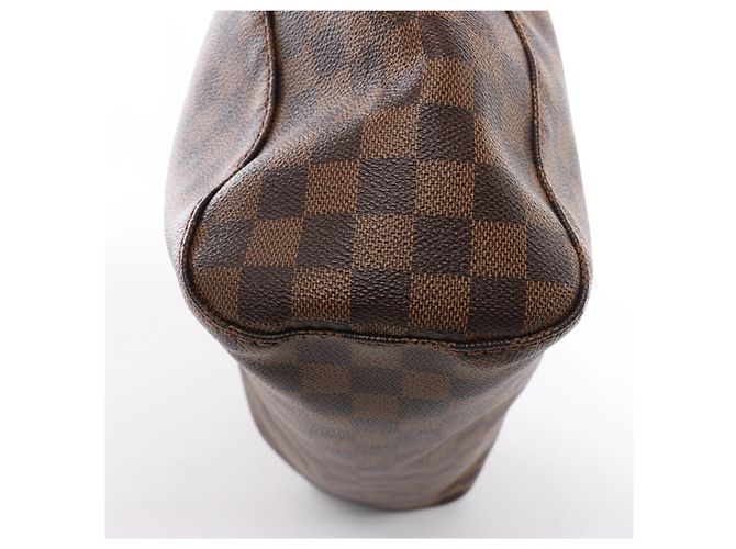 Borsa a tracolla Louis Vuitton Portobello GM Damier Ebene Marrone N41185 - vista 9
