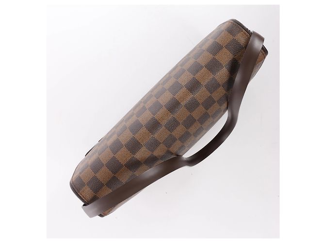 Borsa a Tracolla Louis Vuitton Tribeca Carré Damier Ebene Marrone N51161 - vista 6