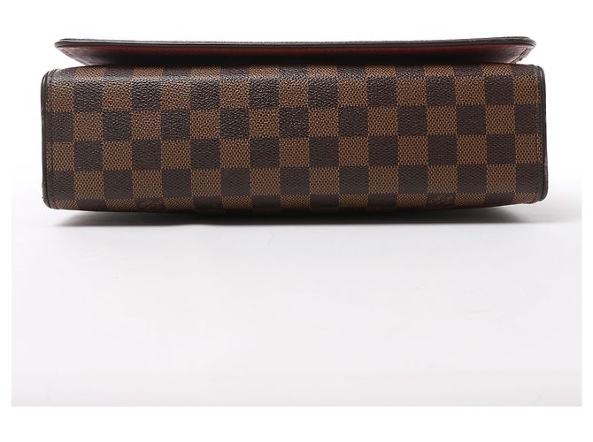 Borsa a Tracolla Louis Vuitton Tribeca Carré Damier Ebene Marrone N51161 - vista 8