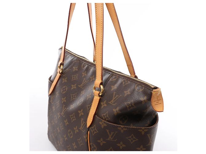 Borsa a tracolla Louis Vuitton Totally MM Monogram in marrone M41015 - vista 3