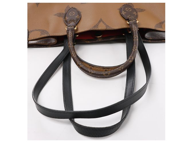 Louis Vuitton OnTheGo MM Giant Monogram Reverse Borsa a mano 2Way Marrone M45321 - vista 6