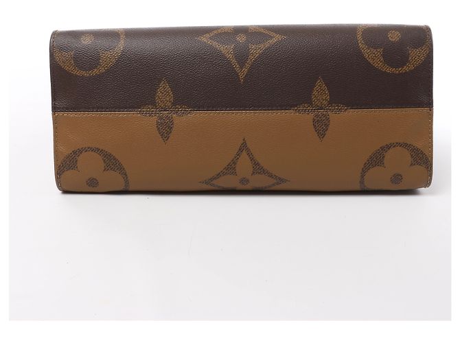 Louis Vuitton OnTheGo MM Giant Monogram Reverse Borsa a mano 2Way Marrone M45321 - vista 7