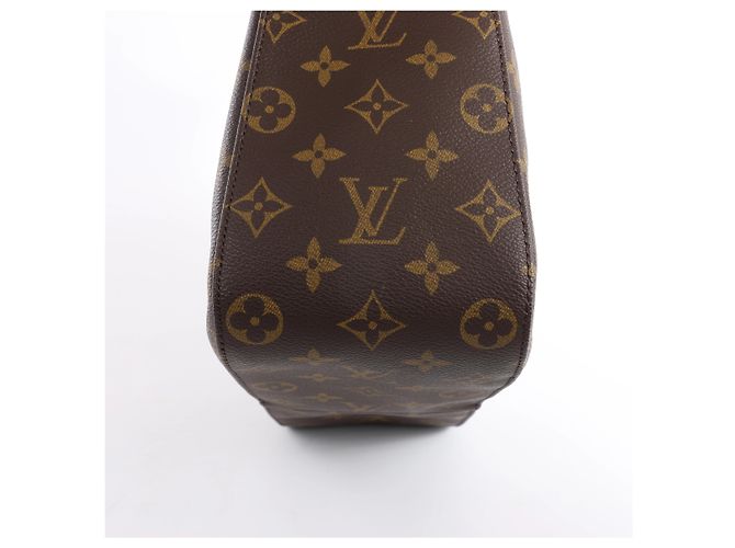 Borsa a tracolla Louis Vuitton Looping GM Monogram in marrone M51145 - vista 10