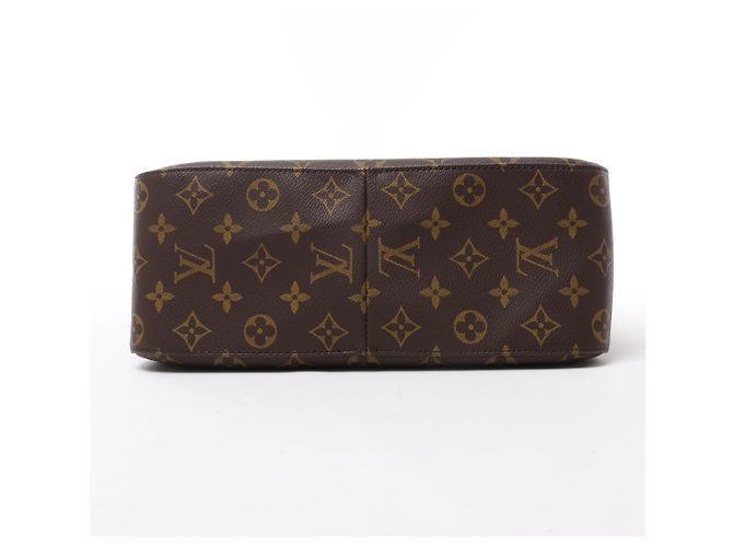 Borsa a tracolla Louis Vuitton Looping GM Monogram in marrone M51145 - vista 8