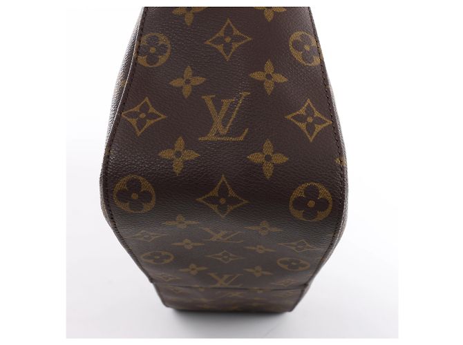 Borsa a tracolla Louis Vuitton Looping GM Monogram in marrone M51145 - vista 9